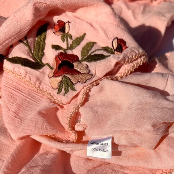 NWOT Chasing Unicorns Somewhere On A Beach Embroidered Cutwork Dress SZ XL EUC - Picture 9 of 12